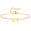 Waterproof gold Anklet