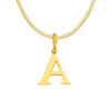 SARLA Flat Snake Chain with Initial