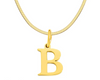 SARLA Flat Snake Chain with Initial