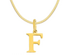 SARLA Flat Snake Chain with Initial