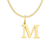 SARLA Flat Snake Chain with Initial