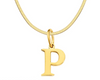 SARLA Flat Snake Chain with Initial