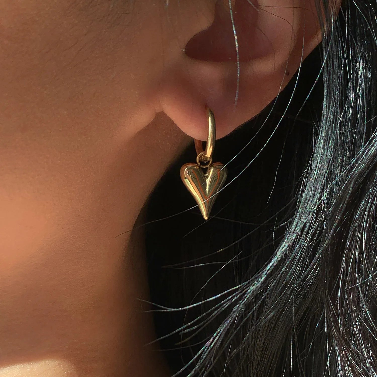 KAIPO Heart & Hoop Earrings