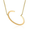 MOXIE Large Sideways Initial Necklace