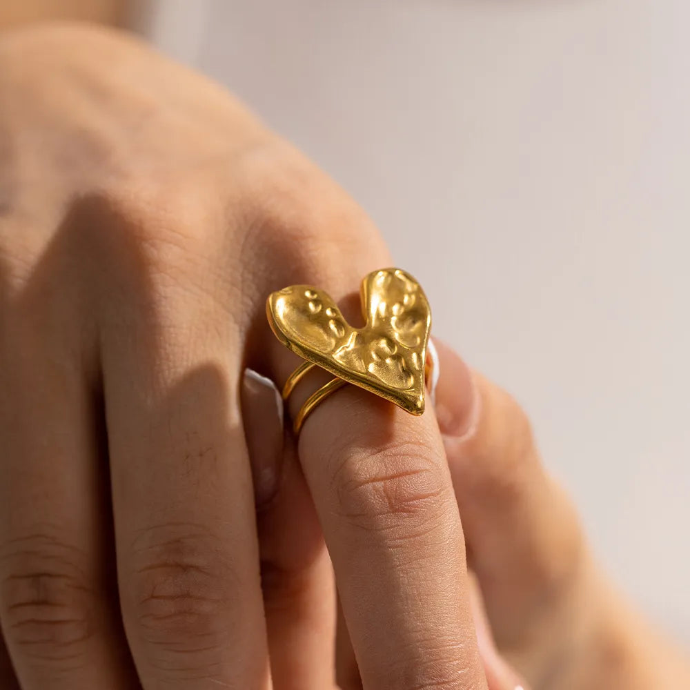 CRUMPLE Heart Ring