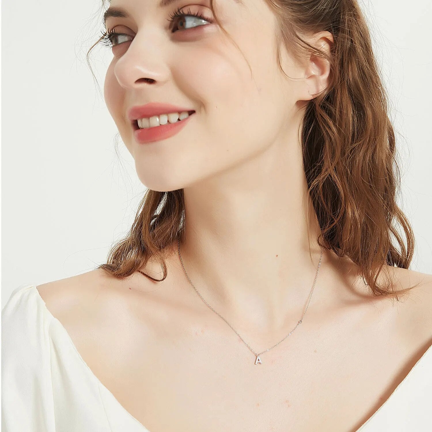 INARA Jewel Initial Necklace