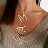 MOXIE Large Sideways Initial Necklace