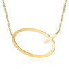 MOXIE Large Sideways Initial Necklace