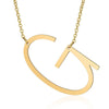 MOXIE Large Sideways Initial Necklace