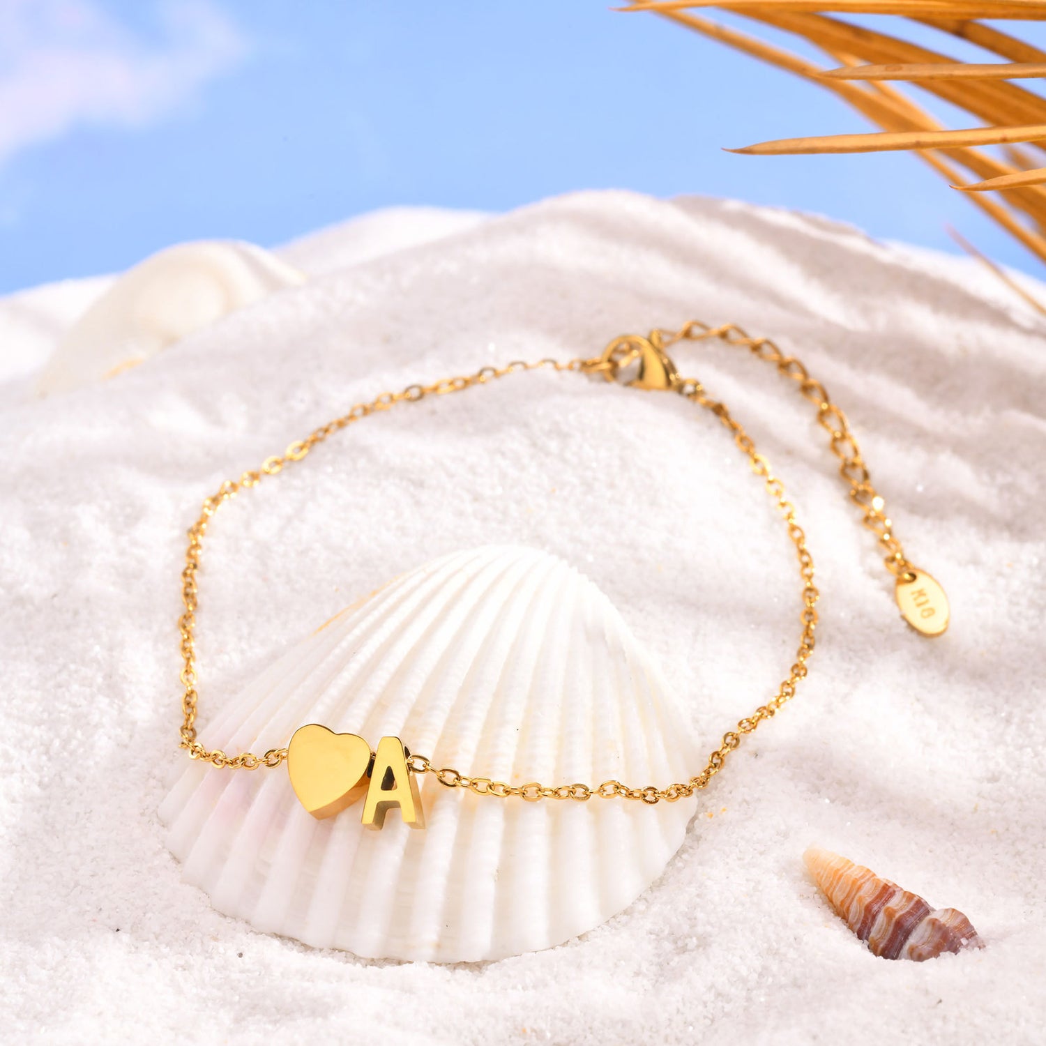 Waterproof gold Anklet