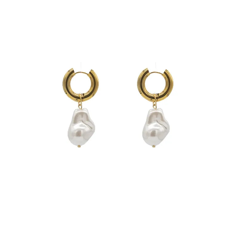 PEARL Hoop & Drop Earrings