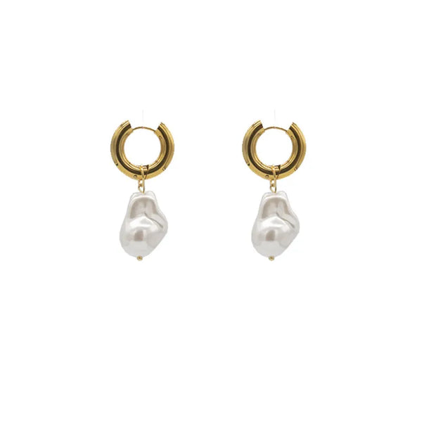 PEARL Hoop & Drop Earrings